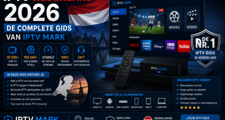 IPTV Nederland 2026 — Complete Gids | IPTV MARK